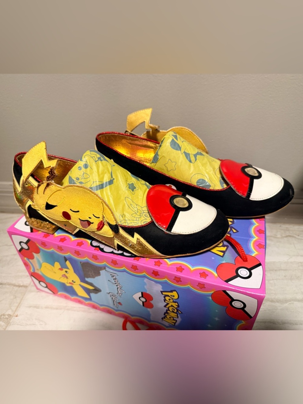 Irregular choice Pikachu flats